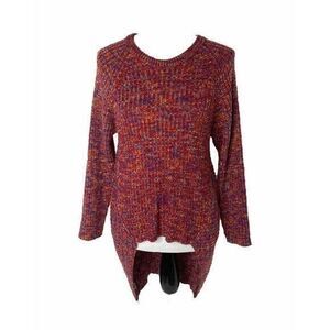 Creation Women’s Sweater Multicolor Tight Knit Long Sleeve Round Neck Size Large